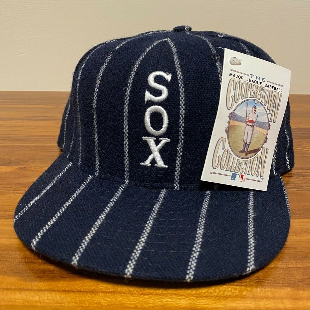 American Needle, Accessories, Rare Vintage 9s Chicago White Sox American  Needle Pinstripe Fitted Hat