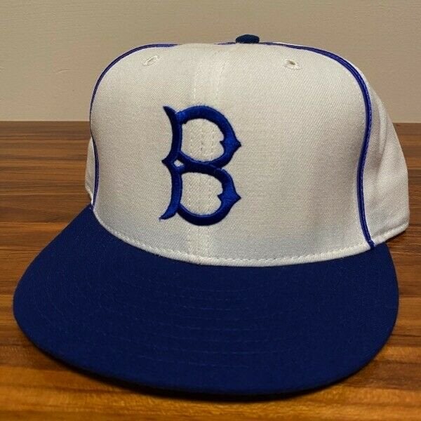 Brooklyn Dodgers Throwback White 59FIFTY Fitted Hat - Size: 7 1/8, by New Era