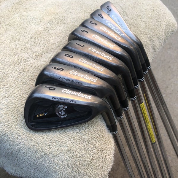 Used Right Handed CG7 Stiff Flex Steel Shaft Iron Set