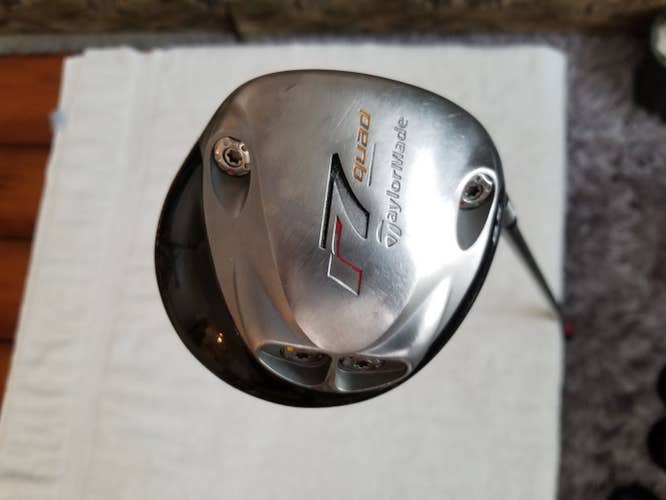 Used Men's TaylorMade Right Handed R7 Quad Driver Stiff Flex 9.5 Loft