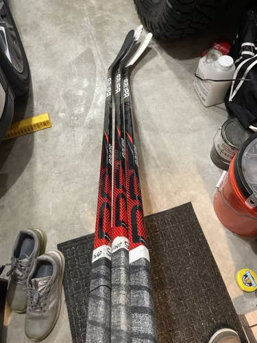3 Pack Used Senior Right Handed  Vapor FlyLite Hockey Stick