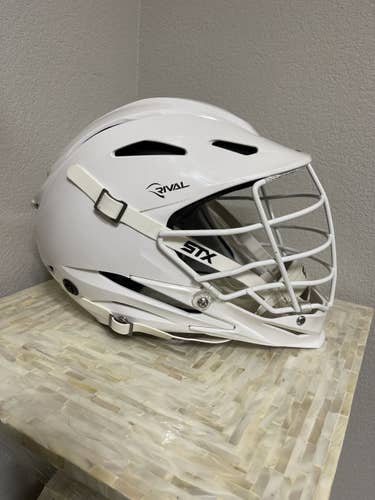 White STX Rival Helmet