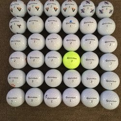 White Used TaylorMade 36 Pack (3 Dozen) TP5 Balls