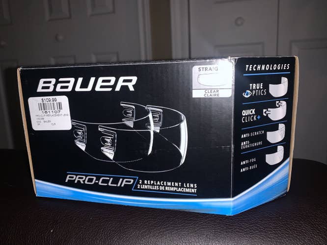Bauer Pro Clip Straight Visor
