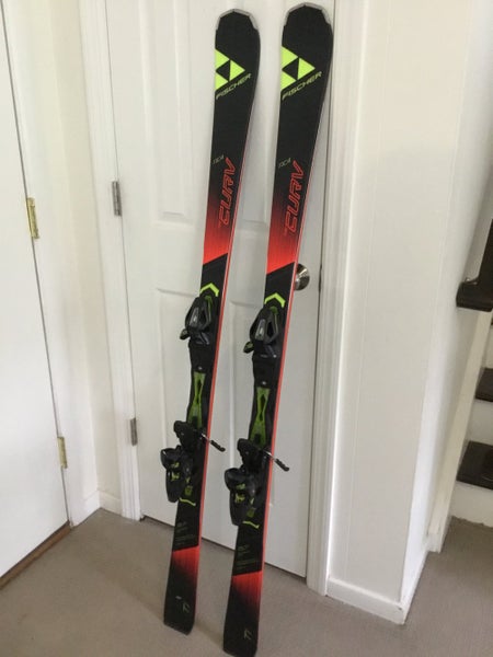 New 2018 Fischer RC4 The Curv Ti skis with RC4 Z12 Powerrial bindings, 157cm, $325 or best offer