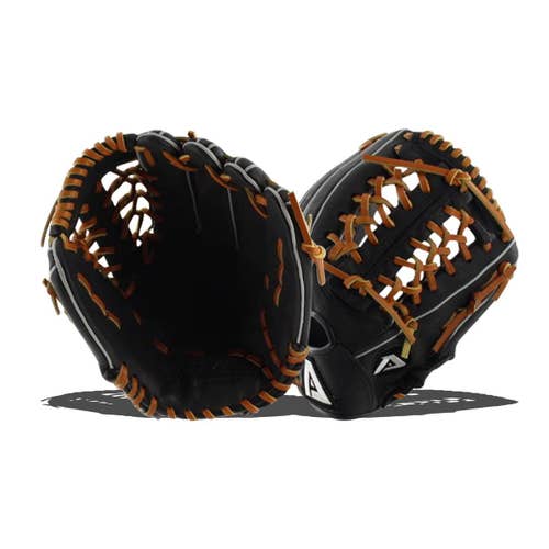 Black New High School/College Akadema Right Hand Throw Infield ACV318Baseball Glove 11.5"  1 Glove