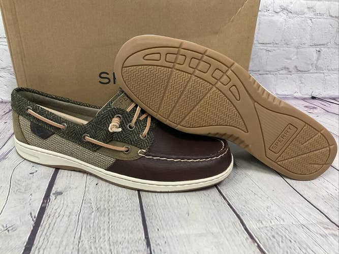 Sperry Top-Sider Women’s Rosefish Boat Shoes Leather Brown Size 10 New With Box