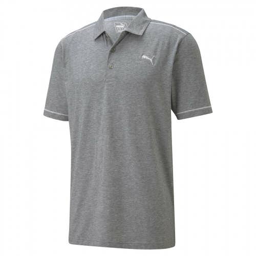 NEW Puma Rancho Black Heather Golf Polo/Shirt Men's Extra Large (XL)