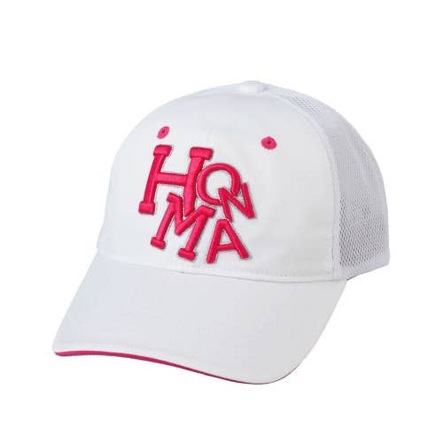 NEW Honma #699-317673 Dancing Honma White/Pink Adjustable Golf Hat/Cap