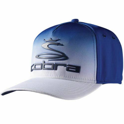 NEW Cobra Tour Fade Fitted S/M Blue/White Hat/Cap