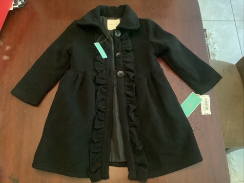 Copper Key girls Fleece jacket size 4/5 black NWT 100% polyester box s