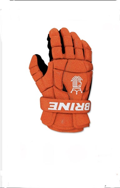 Orange Used Brine 12" King Superlight Lacrosse Gloves