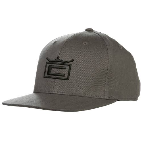 NEW Cobra Tour Crown 110 Grey/Black Adjustable Snapback Hat/Cap