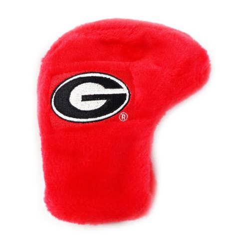 NEW Quality Sports Georgia Bull Dogs Red Vintage Fur Blade Putter Headcover