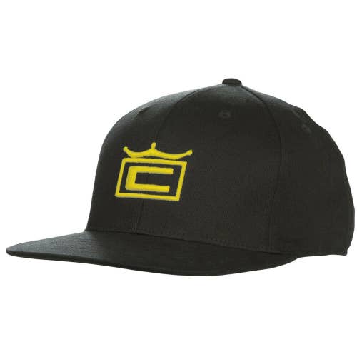 NEW Cobra Tour Crown 110 Black/Yellow Adjustable Snapback Hat/Cap