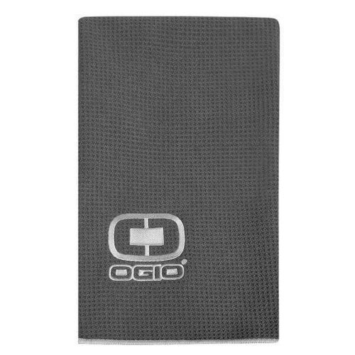 NEW Ogio Aqua Tech Performance Grey/White Golf Towel 42" x 22"