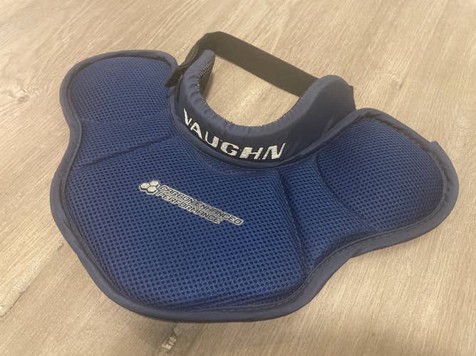 Vaughn Velocity VE8 Pro Carbon Neck Guard - Senior - Navy