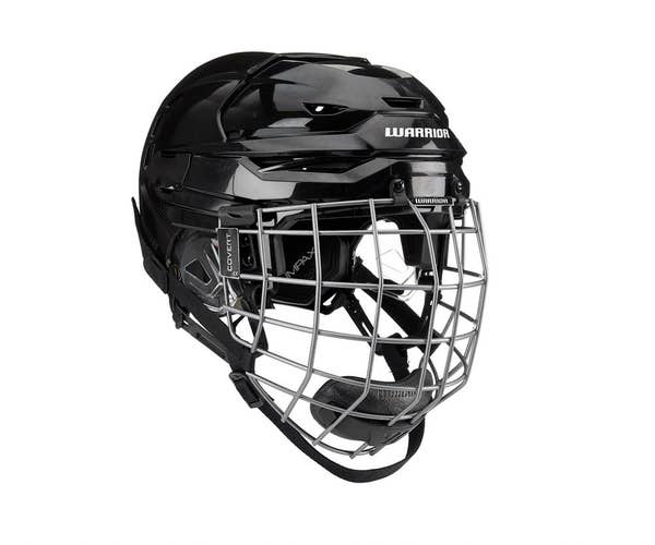 New Warrior Covert RS Pro Hockey Helmet with Cage Senior Medium Black combo SR