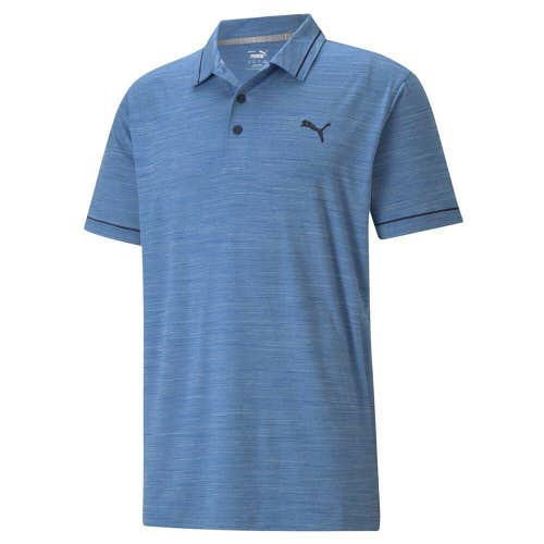 NEW Puma Cloudspun Monarch Sapphire Blue Golf Polo/Shirt Men's Extra Large (XL)