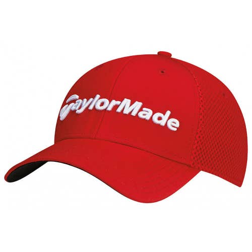 NEW TaylorMade Performance Cage Red/White Fitted S/M Hat/Cap