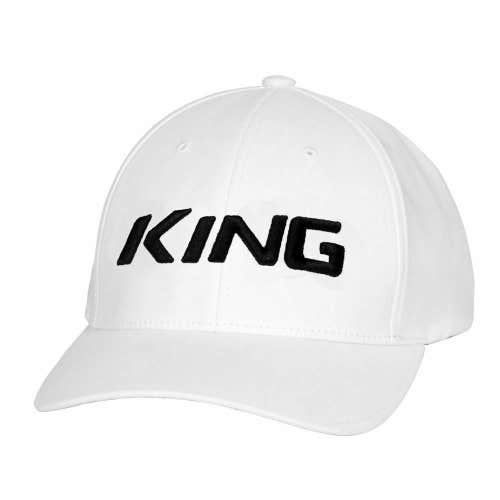 NEW Cobra "King" Pro White Fitted L/XL Hat/Cap