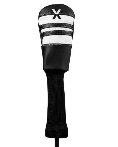 NEW Callaway Vintage Style Leather Black/White Hybrid X Headcover