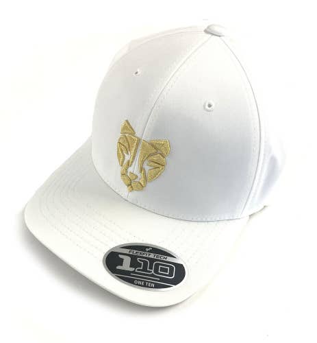 NEW Puma Tour Exclusive ROAR 110 White/Gold Adjustable Snapback Hat/Cap