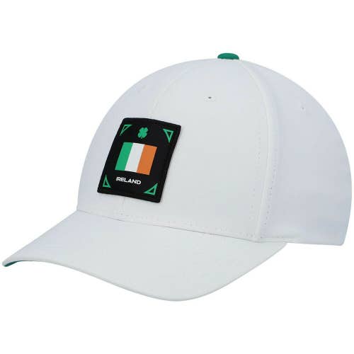 NEW Black Clover Live Lucky Ireland Represent White/Green Fitted S/M Hat/Cap