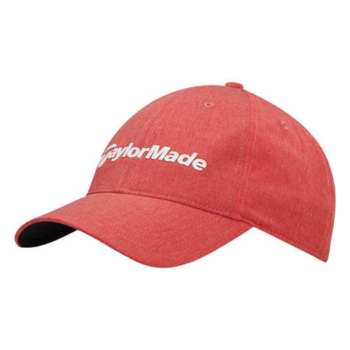 NEW TaylorMade Performance Lite Adjustable Lite Red Golf Hat/Cap