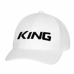 NEW Cobra "King" Pro White Fitted S/M Hat/Cap