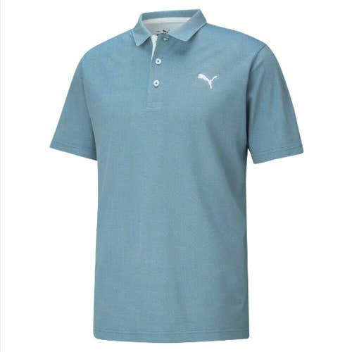 NEW Puma Tech Pique Palmetto Ocean Depths Golf Polo/Shirt Men's Extra Large (XL)
