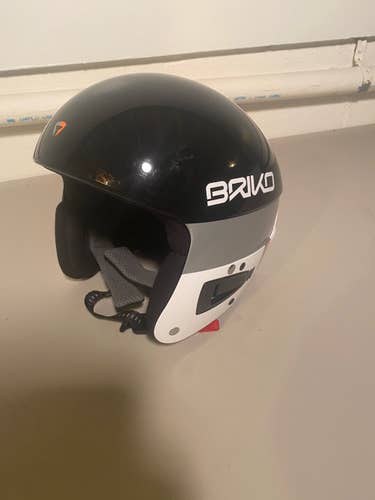 Black Used Unisex Large 58 cm Briko Vulcano FIS Helmet FIS Legal