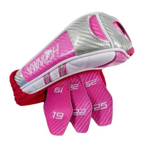 NEW Honma HE-1803 Team Tour World Pink/White/Silver Golf Hybrid Headcover