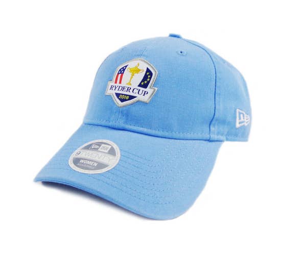 NEW 2018 New Era 9Twenty USA Ryder Cup Sky Blue Women's Adjustable Hat/Cap