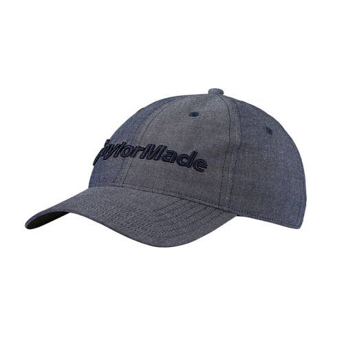 NEW TaylorMade Tradition Lite Heather Navy Blue Adjustable Golf Hat/Cap