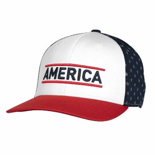 NEW Puma Volition Stars White/Navy/Red Snapback Golf Hat
