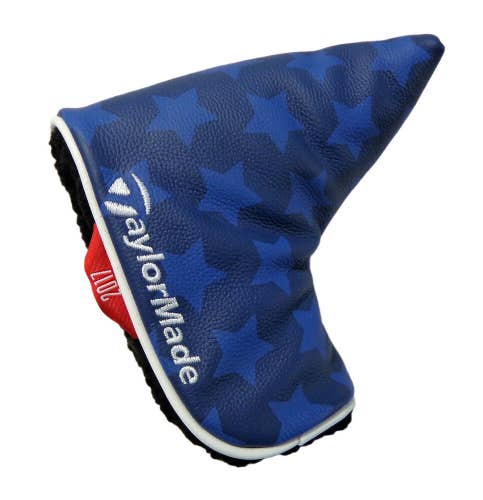NEW TaylorMade Majors Collection US Open Red/White/Blue Leather Putter Headcover