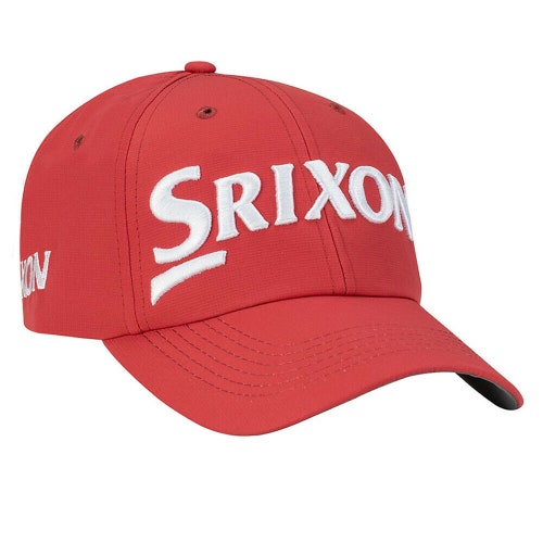 NEW Srixon Structured Red/White Adjustable Golf Hat/Cap