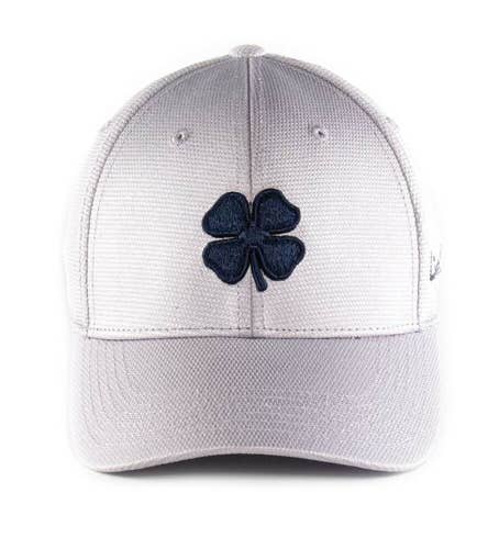 NEW Black Clover Pro Luck Silver/Navy Fitted Small/Medium Golf Hat/Cap