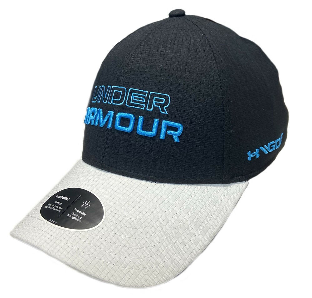 NEW Under Armour Men's Jordan Spieth Teal/Black/White L/XL Fitted Golf Hat/ Cap