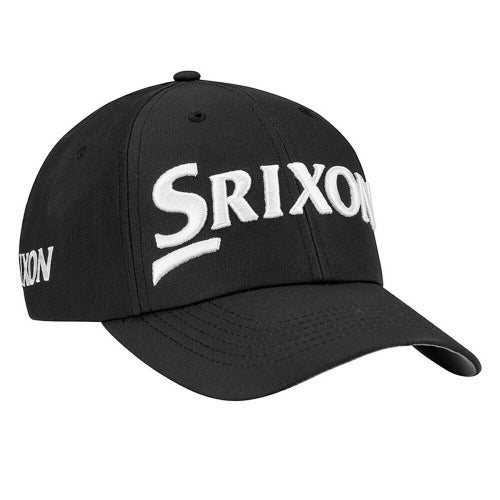 NEW Srixon Structured Black/White Adjustable Golf Hat/Cap