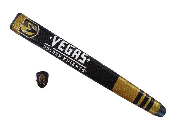 NEW Team Golf Vegas Golden Knights Black/Gold Jumbo Putter Grip w/Ball Marker
