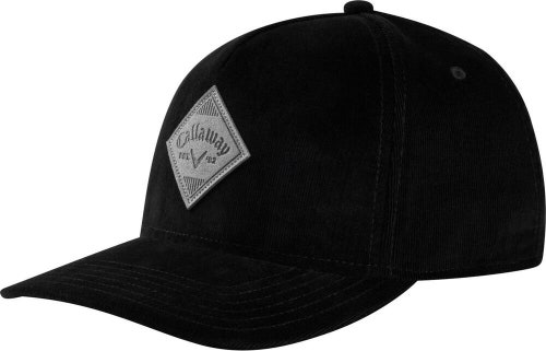 NEW Callaway Golf Corduroy Black Adjustable Hat/Cap