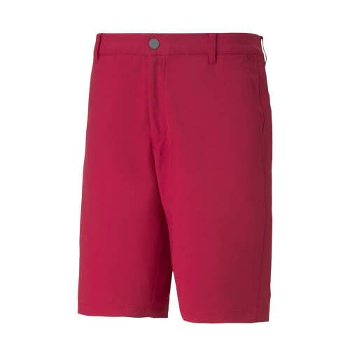 NEW 2021 Puma Jackpot Persian Red Men's Golf Shorts Waist Size 34