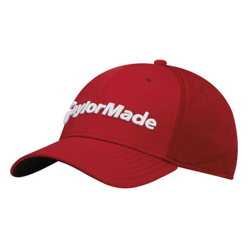 NEW TaylorMade Performance Cage Dark Red/White Fitted S/M Hat/Cap