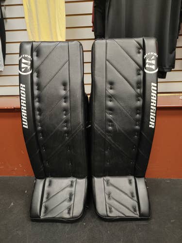 Black 33+1.5 Warrior Ritual G4 Goalie Leg Pads