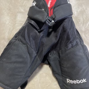 Black Junior Used XL Reebok 18K Hockey Pants