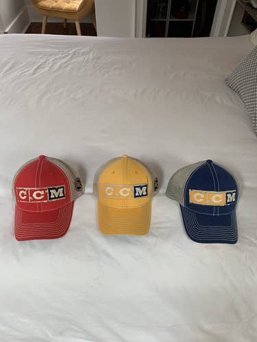 3 Retro Ccm Hats