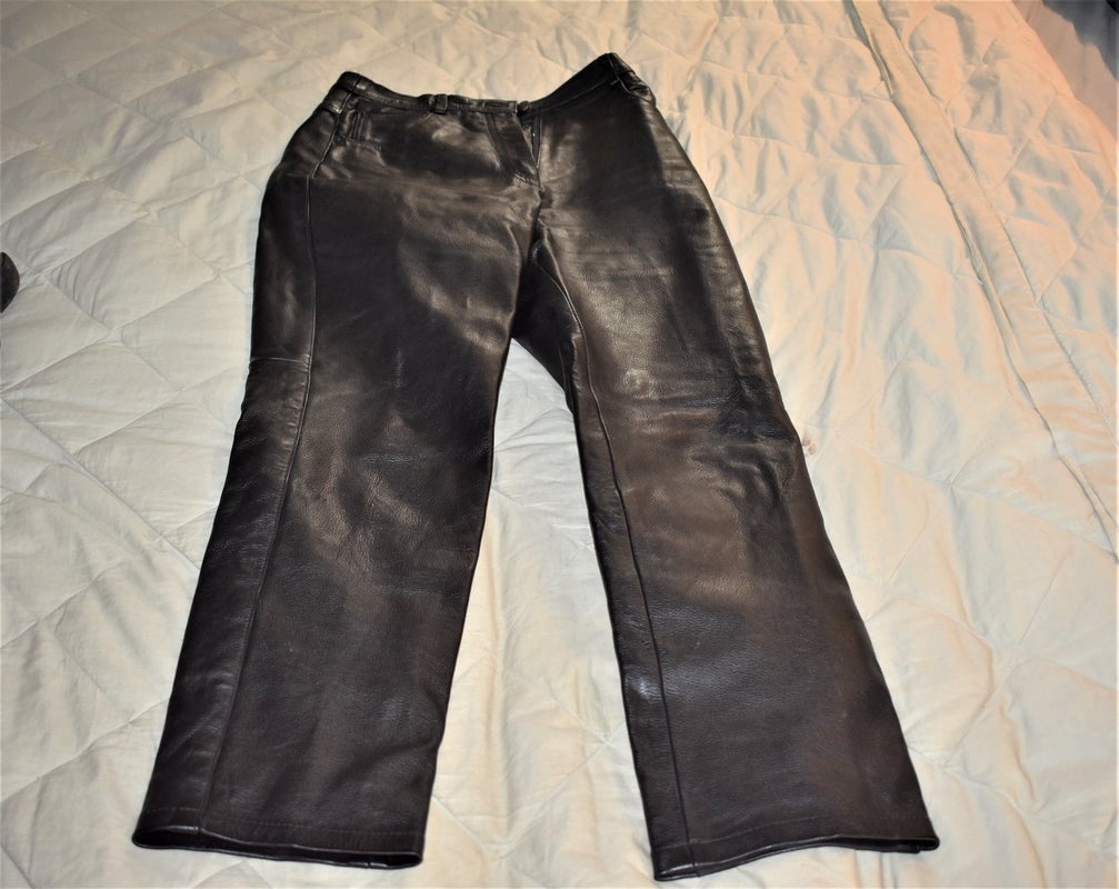 USA Bikers Leather Pants, size 11/12