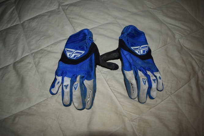 Fly Racing F-16 Motocross Gloves, Blue, Size 8/Small